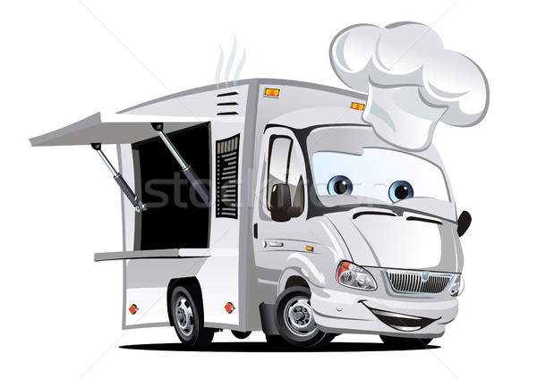 Cartoon food truck Stock photo © mechanik