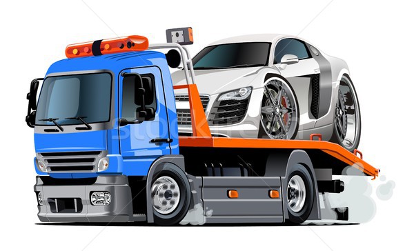 Cartoon tow truck Stock photo © mechanik