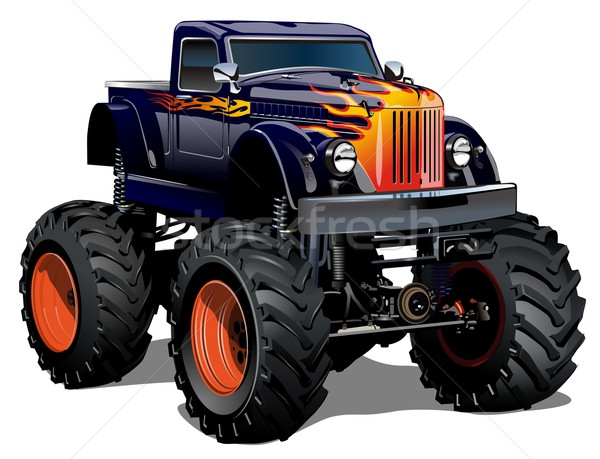 Cartoon monstruo camión eps10 grupos capas Foto stock © mechanik