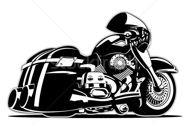 ベクトル 漫画 バイク eps8 フォーマット 層 ストックフォト © mechanik