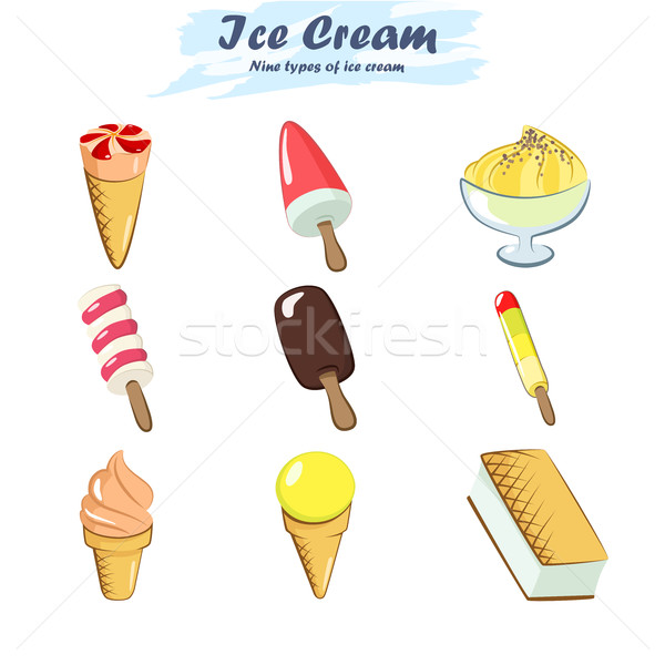 Collection of  vector ice cream  Stock photo © Mediaseller