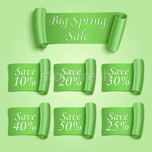 Big Spring sale stickers set Stock photo © Mediaseller