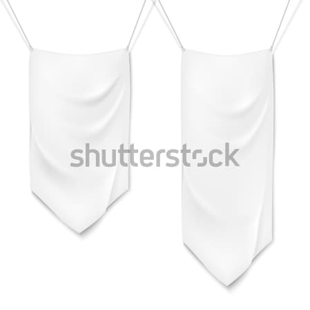 Realistic white textile banners Stock photo © Mediaseller