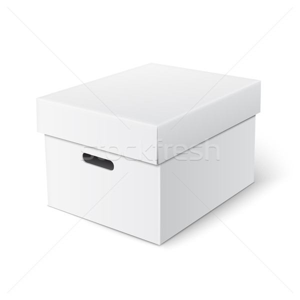 Vector cubic box template. Stock photo © Mediaseller