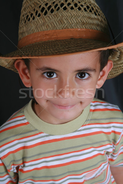 Wenig Jungen Licht Porträt Land Freude Stock foto © mehmetcan