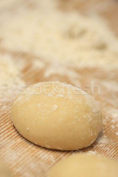 Holz Küche Brot Spaß Jahrgang weiblichen Stock foto © mehmetcan