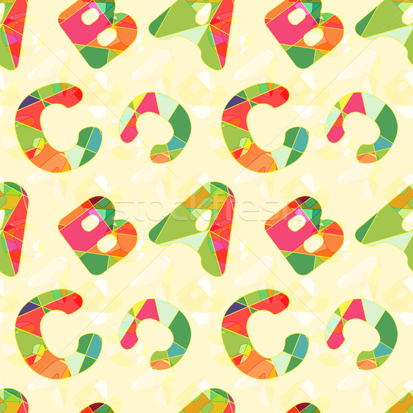 Colorful ABC Seamless Pattern Background Stock photo © meikis