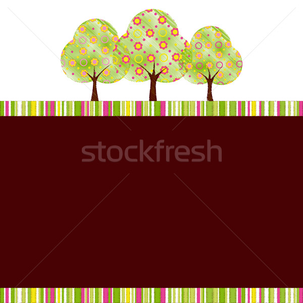 Abstract boom kleurrijk bloem bos Stockfoto © meikis
