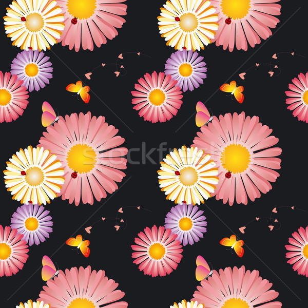 [[stock_photo]]: Printemps · coloré · floral · papillon · résumé