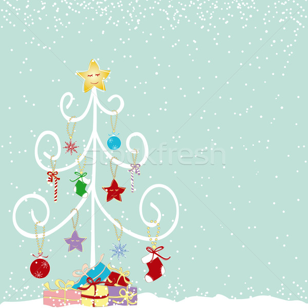 商業照片: 抽象 · 聖誕樹 · 光 · 冬天 · 球