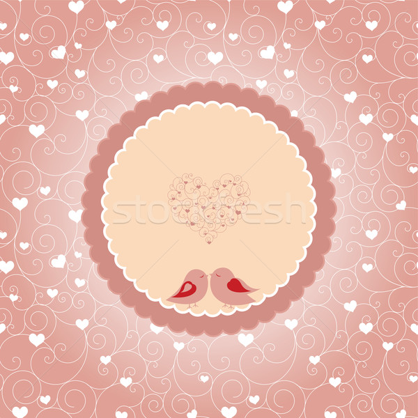 Abstract Valentine day greeting card Stock photo © meikis