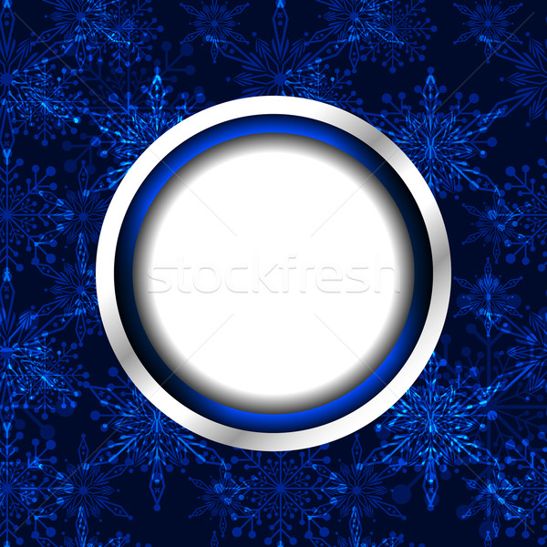 Zdjęcia stock: Christmas · Snowflake · streszczenie · niebieski · kwiat · zimą
