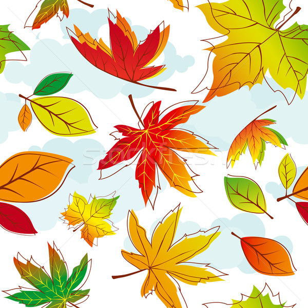 Abstrakten farbenreich Herbstlaub Baum Natur Stock foto © meikis