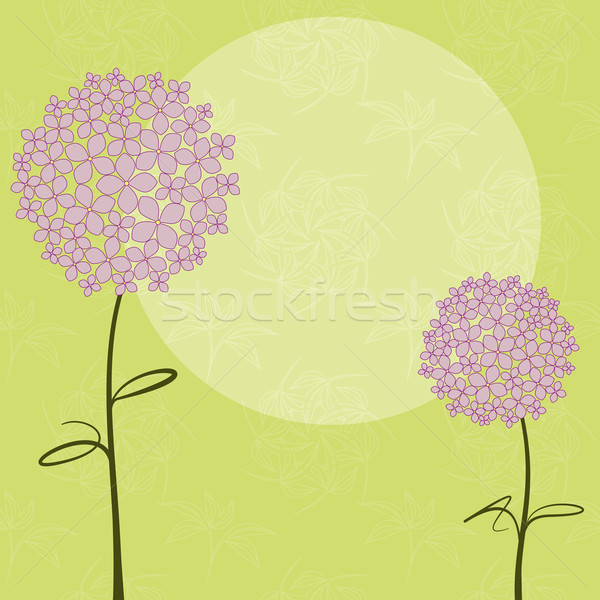 Stock fotó: Absztrakt · tavasz · lila · virág · rózsaszín · zöld