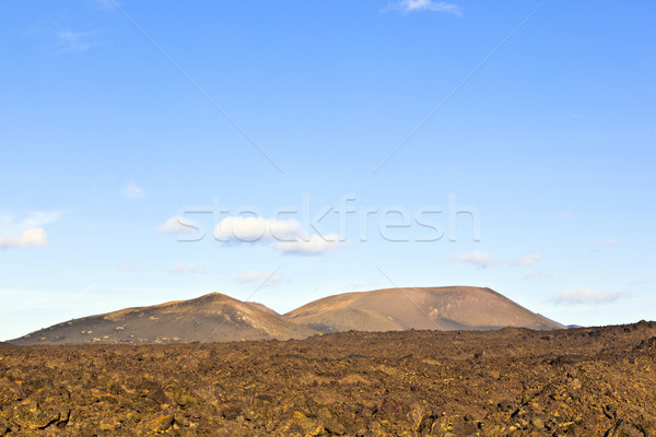 volcano in timanfaya national park in Lanzarote, Spain Stock photo © meinzahn