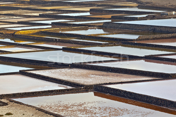 Salt refinery, Saline from Janubio, Lanzarote  Stock photo © meinzahn