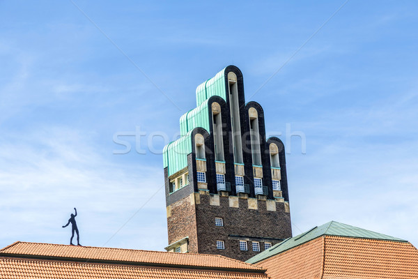 Stockfoto: Toren · kolonie · hemel · huis · kunst · kerk