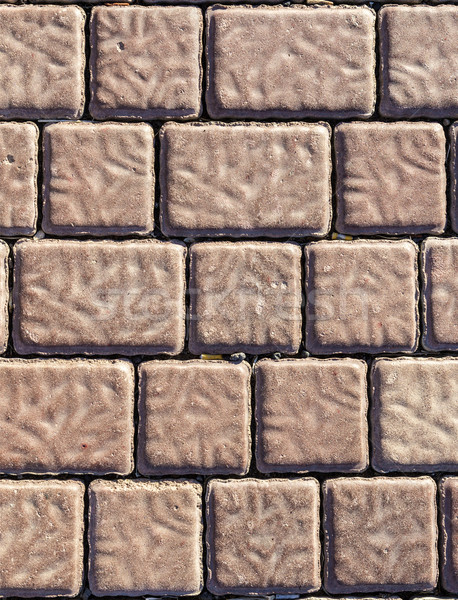 Starych kamień drogowego bruk tekstury ściany Zdjęcia stock © meinzahn