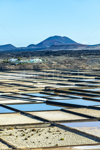 famous old Saline in Janubio, Lanzarote Stock photo © meinzahn