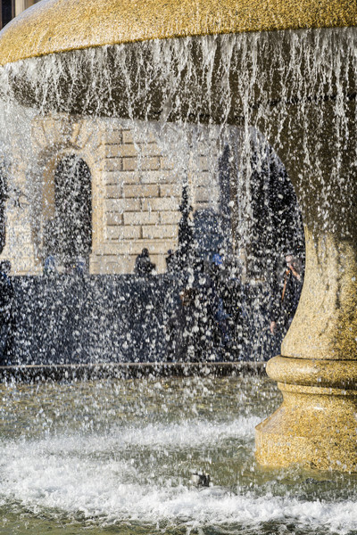 detail of lucae fountain in Frankfurt Stock photo © meinzahn