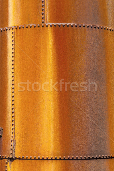 metal pattern of an old rusty industry tank Stock photo © meinzahn