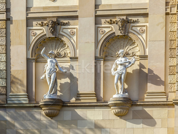 statues at the Hessisches Staatstheater Wiesbaden Stock photo © meinzahn