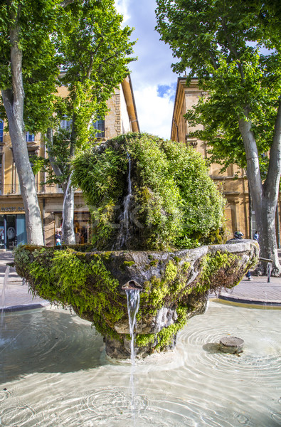 nince cannon Fontain in Aix en Provence Stock photo © meinzahn