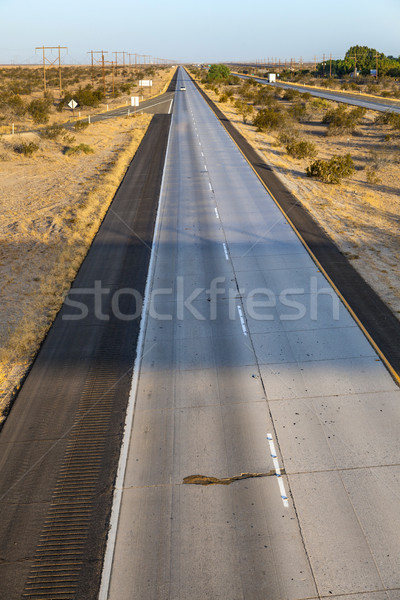 Stok fotoğraf: Karayolu · eyaletler · arası · çöl · sokak · Metal · endüstriyel