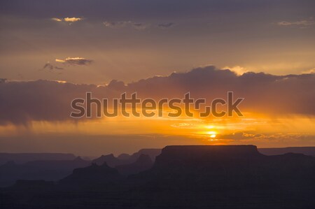 Sunset at Grand Canyon seen from Desert view point, South rim Stock photo © meinzahn