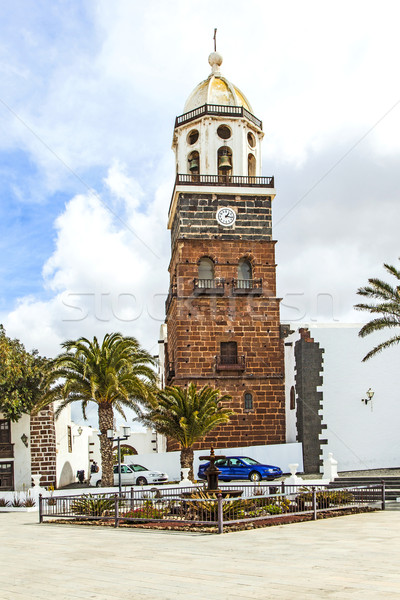 Teguise, Lanzarote, Canary Island, Church Iglesia de Nuestra Sen Stock photo © meinzahn