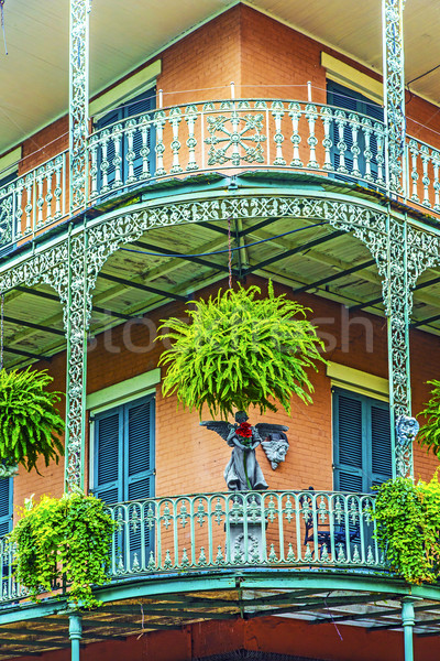 old New Orleans houses in french Quarter Stock photo © meinzahn