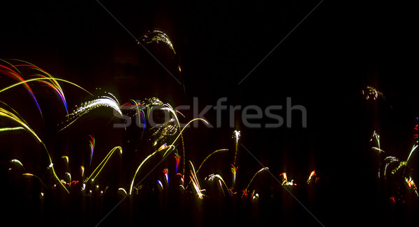 firework on the east sea in Germany, Anklam to celebrate the new Stock photo © meinzahn
