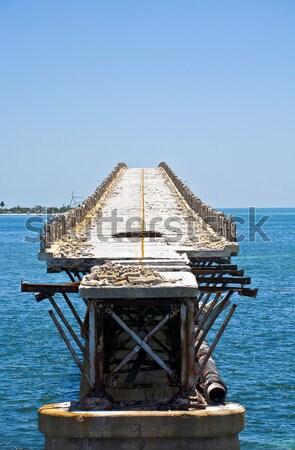 old Railroad Bridge on the Bahia Honda Keys   Stock photo © meinzahn