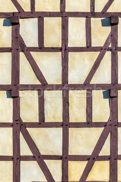 Detail of half-timbered house Stock photo © meinzahn
