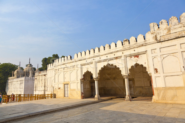 Mosquée rouge fort complexe Delhi Inde [[stock_photo]] © meinzahn