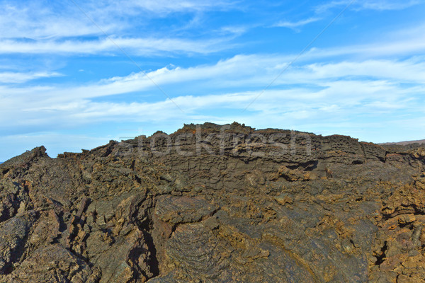 Stones of volcanic flow give a beautiful  structure Stock photo © meinzahn