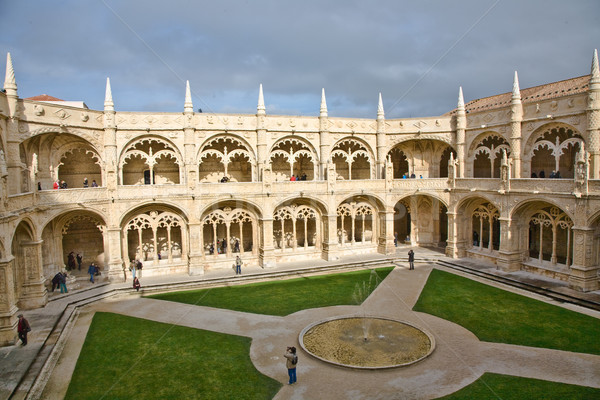 monastery Jeronimos in Belem, near Lisbon, famous monastery in P Stock photo © meinzahn