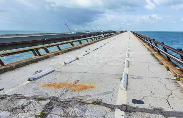 old part of the seven miles bridge Stock photo © meinzahn