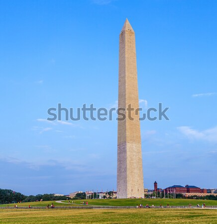Washington Monument famoso cielo azul cielo árbol ciudad Foto stock © meinzahn