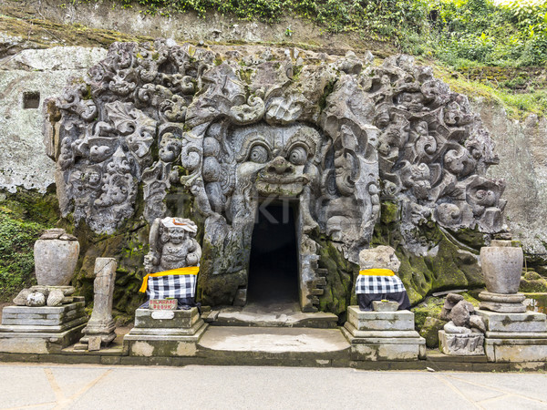 Grotta bocca goa tempio bali natura Foto d'archivio © meinzahn
