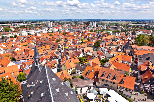 cityview of old historic town of Oberursel, Germany. Stock photo © meinzahn
