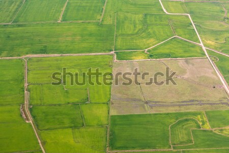 aerial landscape view in rural Eiffel area in Germany Stock photo © meinzahn