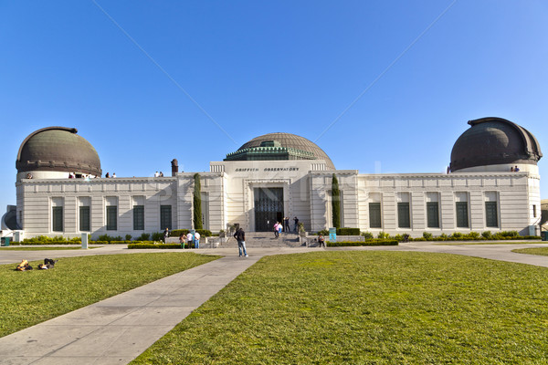 famous Griffith observatory in Los Angeles Stock photo © meinzahn