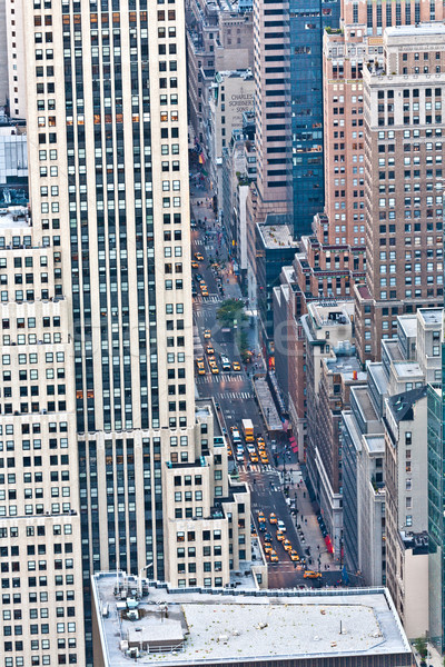 Aerial panoramic view over upper Manhattan from Empire State bui Stock photo © meinzahn
