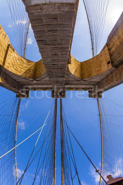 моста Нью-Йорк известный город цепь стали Сток-фото © meinzahn