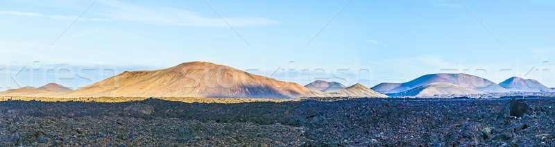 National Park Timanfaya in Lanzarote, Canary Islands, Spain Stock photo © meinzahn