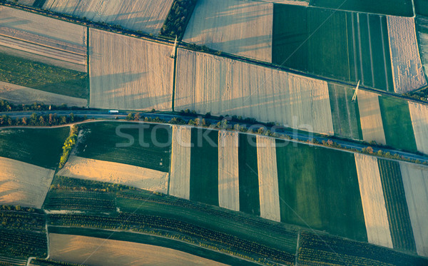 aerial of rural landscape near Mayence Stock photo © meinzahn
