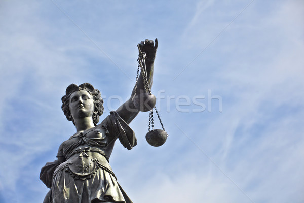 商業照片: 雕像 · 女士 · 正義 · 法蘭克福 · 業務