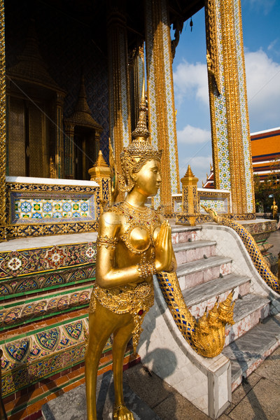 a kinaree, a mythology figure, is watching the temple in the Gra Stock photo © meinzahn