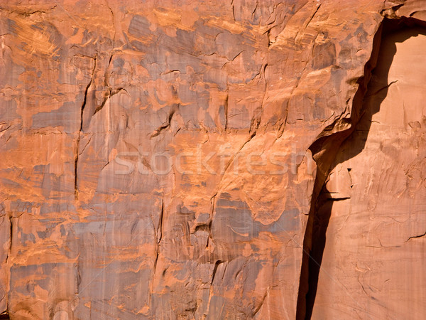 Stock photo: giant sandstone formation in the Monument valley in the intensiv